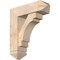 Ekena Millwork Merced Arts and Crafts Smooth Bracket w/ Offset Brace, Douglas Fir, 7 1/2"W x 24"D x 28"H BKT0806X24X28MRC03SDF - alternate 1